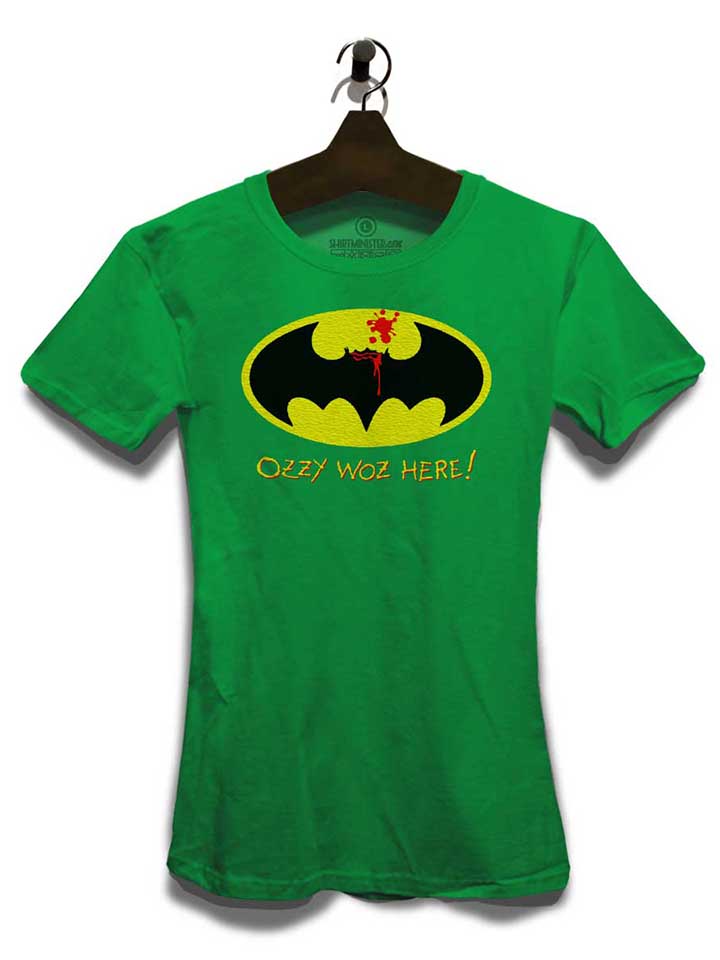 ozzy-woz-here-batman-damen-t-shirt gruen 3