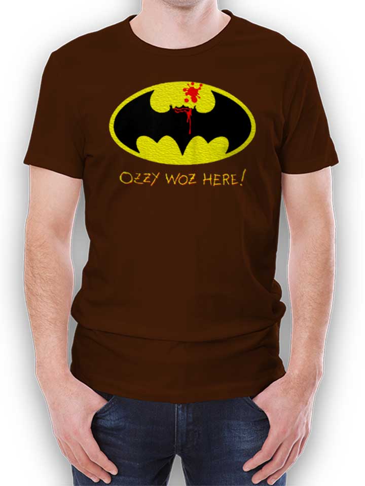 Ozzy Woz Here Batman T-Shirt brown L