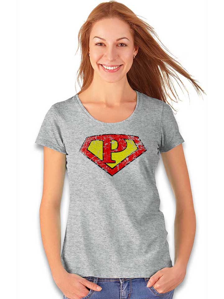 p-buchstabe-logo-vintage-damen-t-shirt grau-meliert 2