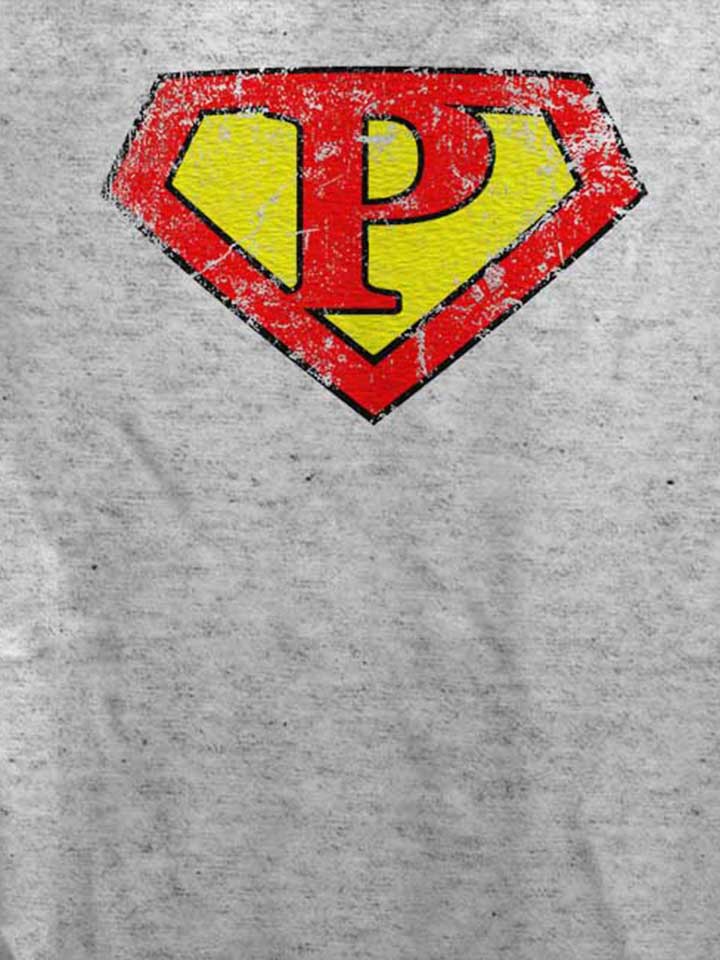 p-buchstabe-logo-vintage-damen-t-shirt grau-meliert 4