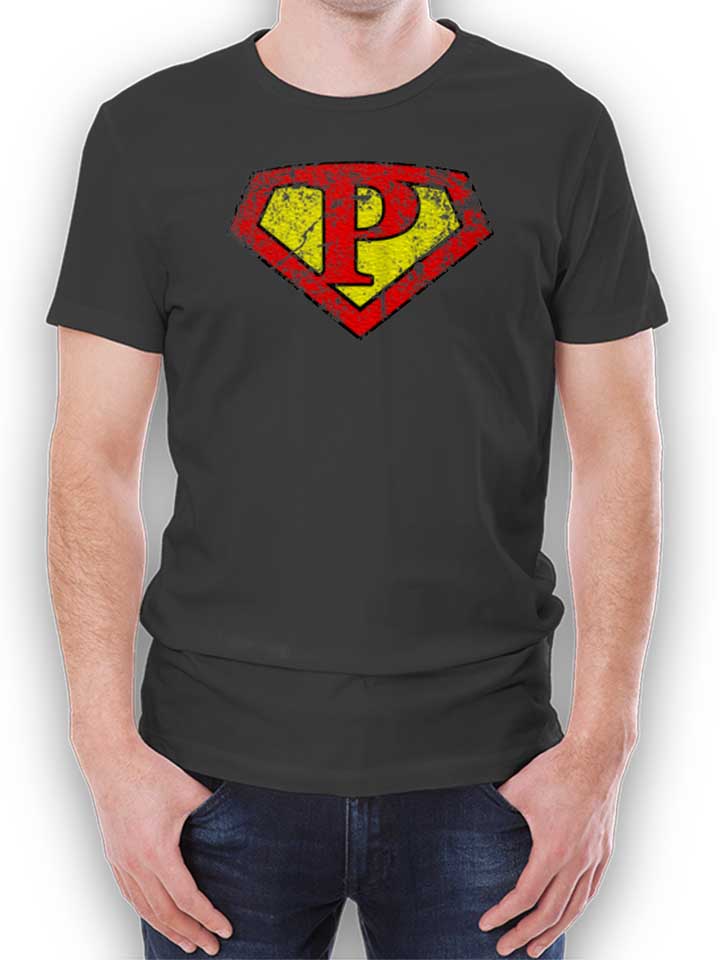 p-buchstabe-logo-vintage-t-shirt dunkelgrau 1