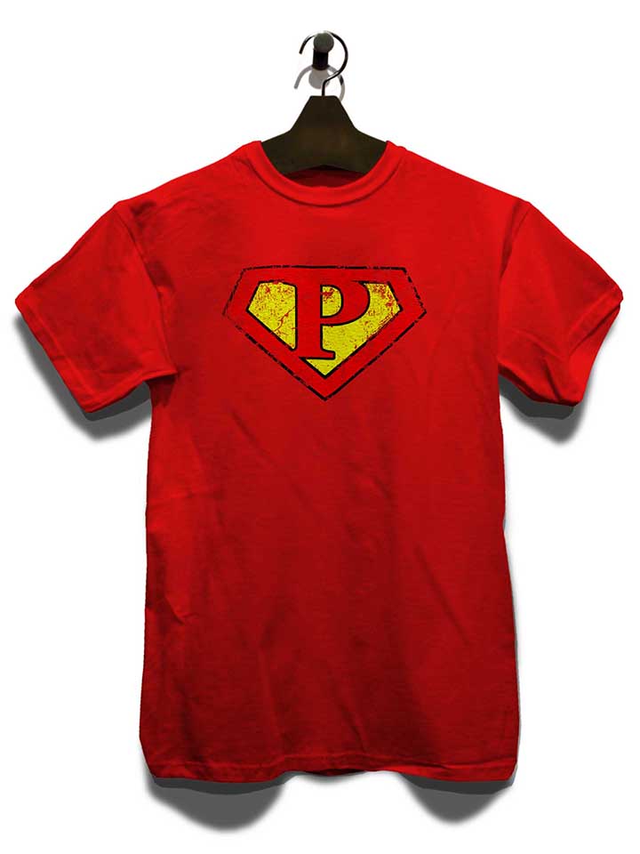 p-buchstabe-logo-vintage-t-shirt rot 3