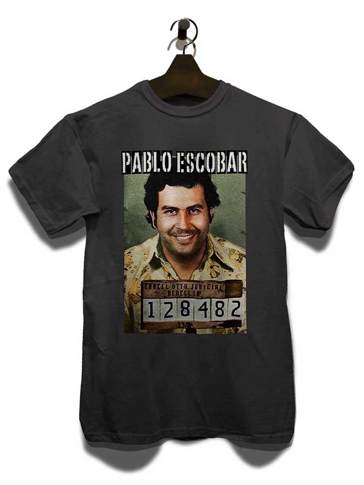 pablo-escobar-mugshot-t-shirt dunkelgrau 3