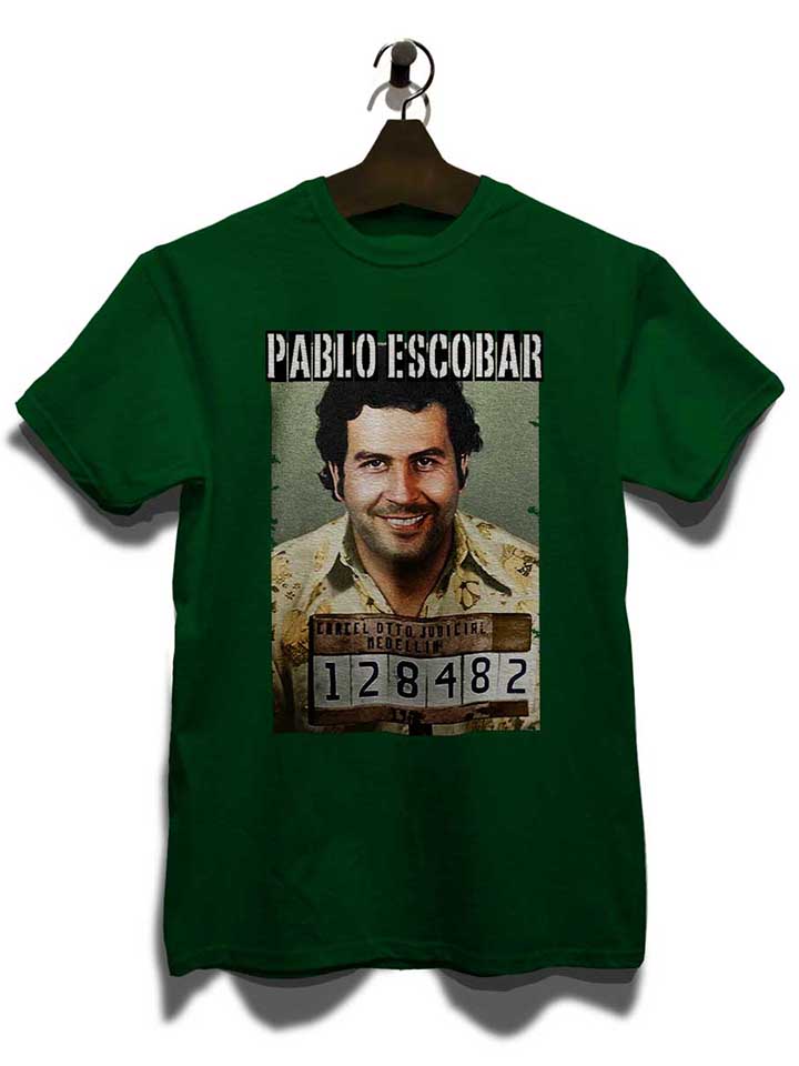 pablo-escobar-mugshot-t-shirt dunkelgruen 3