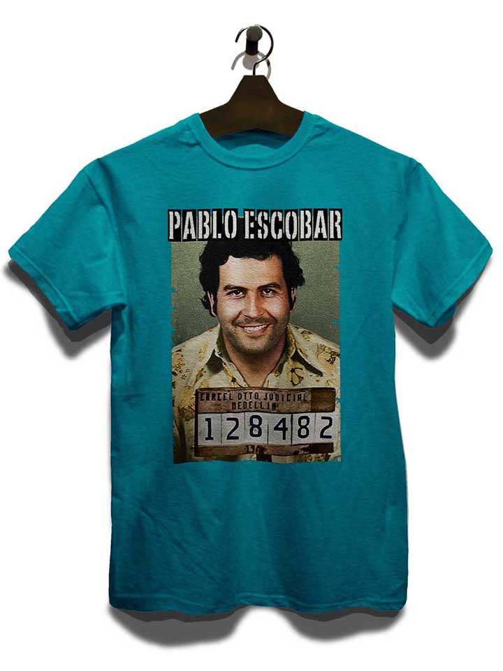 pablo-escobar-mugshot-t-shirt tuerkis 3
