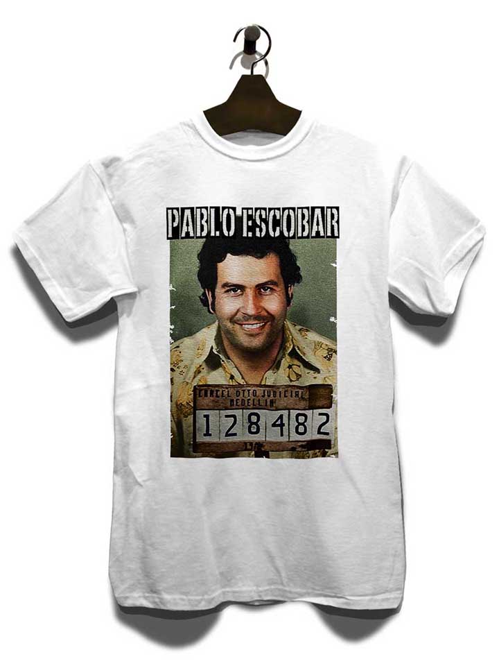 pablo-escobar-mugshot-t-shirt weiss 3
