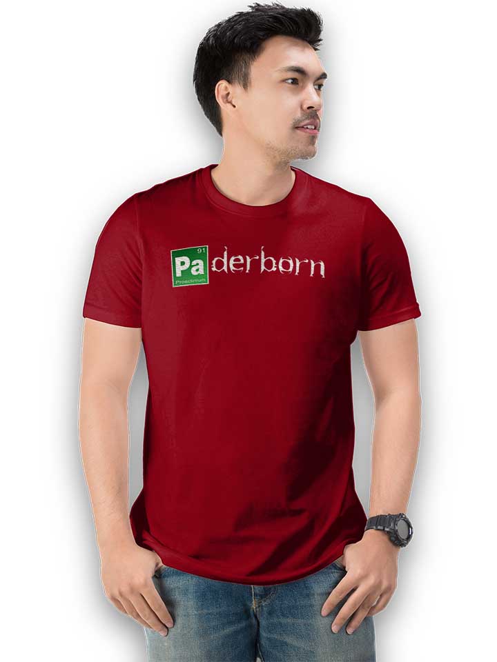 paderborn-t-shirt bordeaux 2