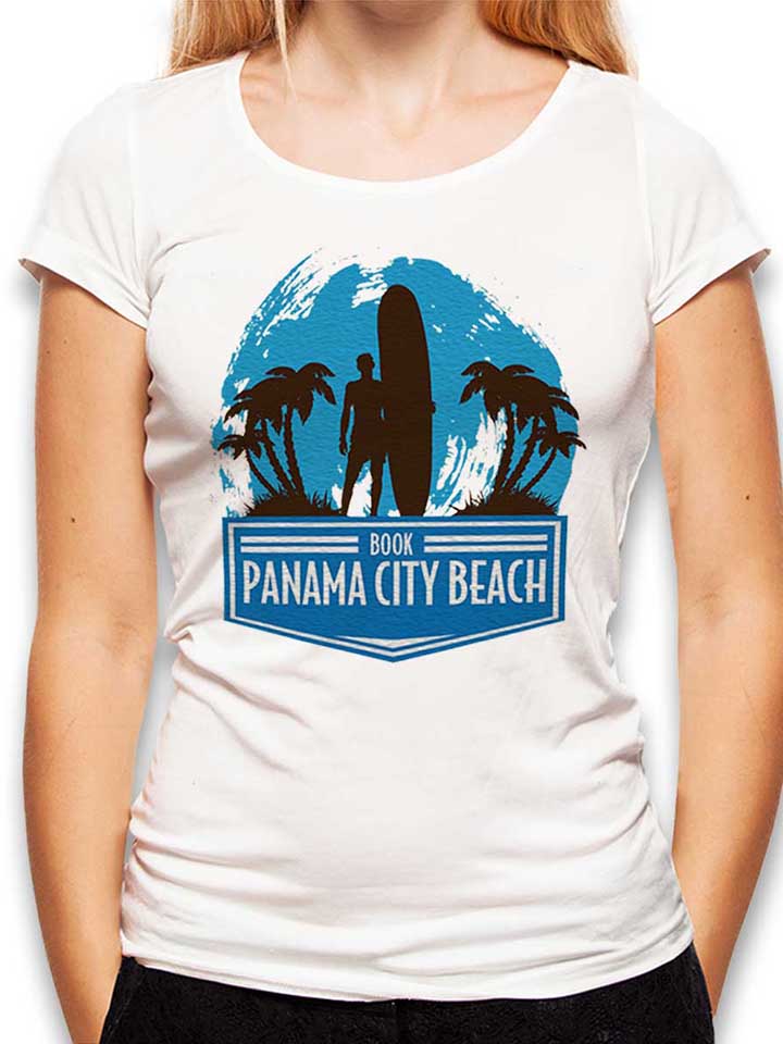 Panama City Surf Damen T-Shirt weiss L