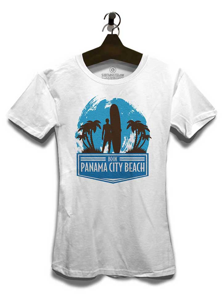 panama-city-surf-damen-t-shirt weiss 3