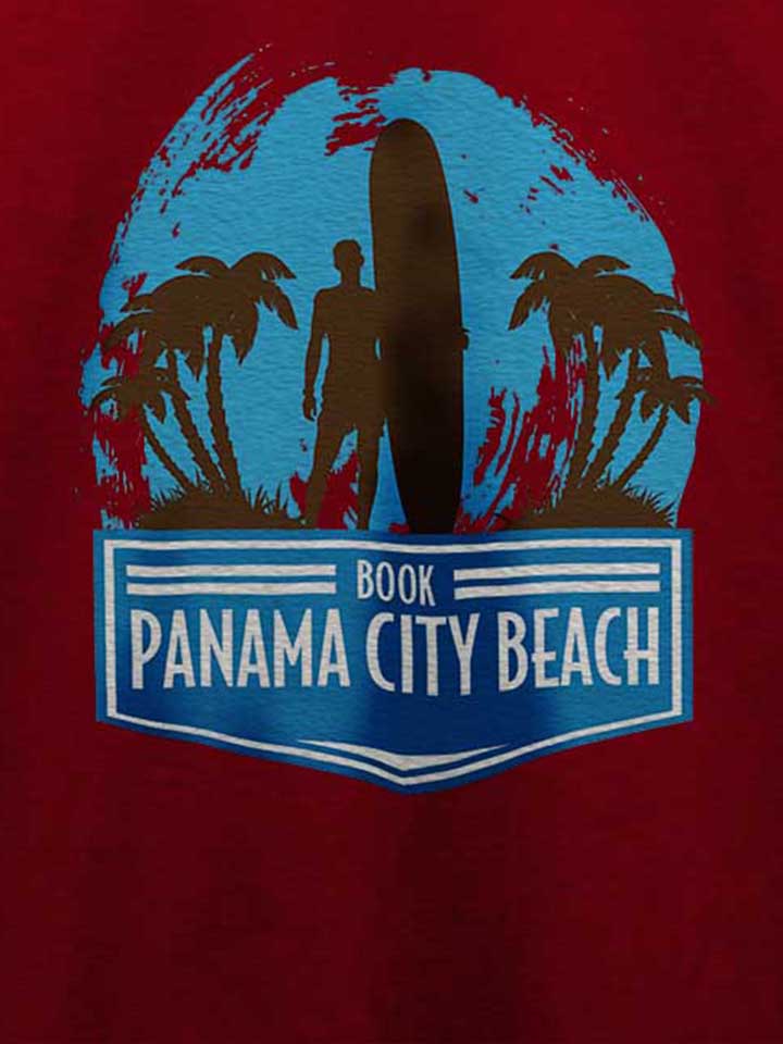 panama-city-surf-t-shirt bordeaux 4