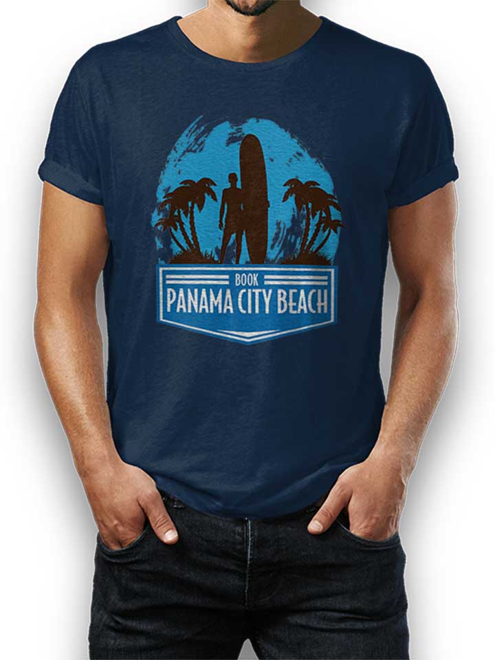 panama-city-surf-t-shirt dunkelblau 1