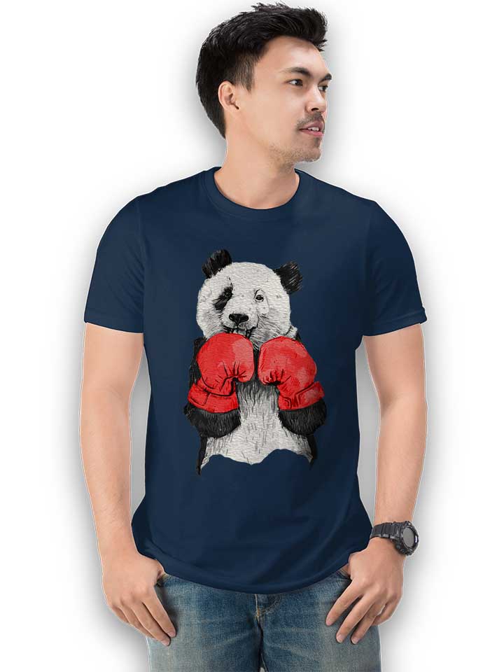 panda-boxer-t-shirt dunkelblau 2
