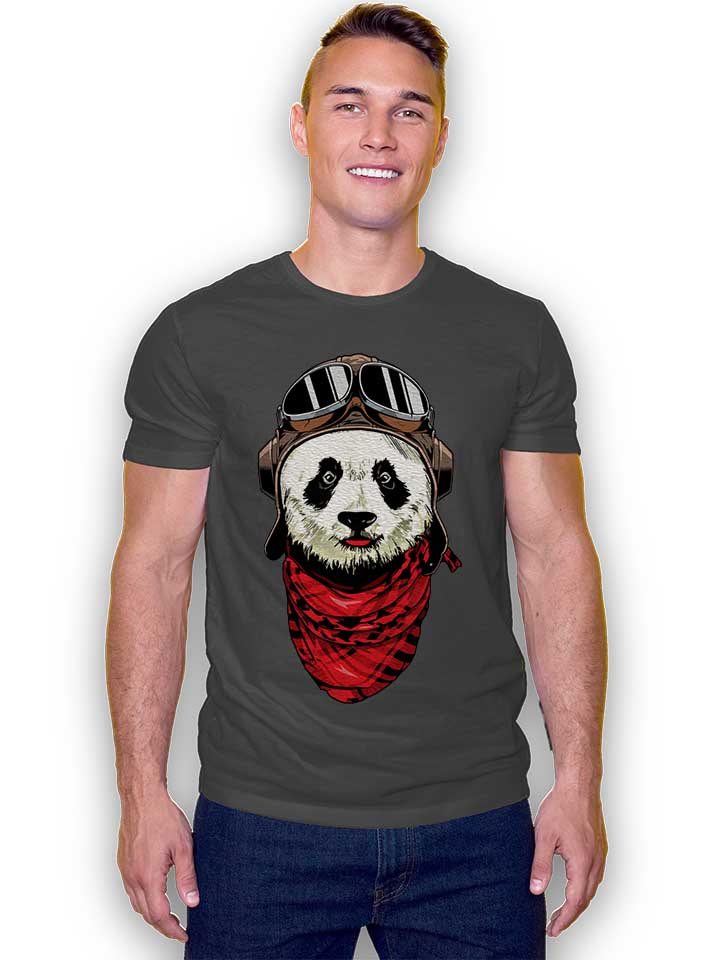 panda-pilot-t-shirt dunkelgrau 2