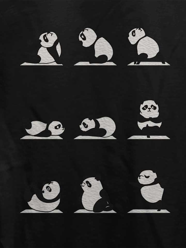 panda-yoga-damen-t-shirt schwarz 4