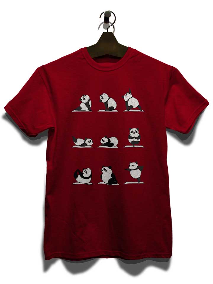 panda-yoga-t-shirt bordeaux 3