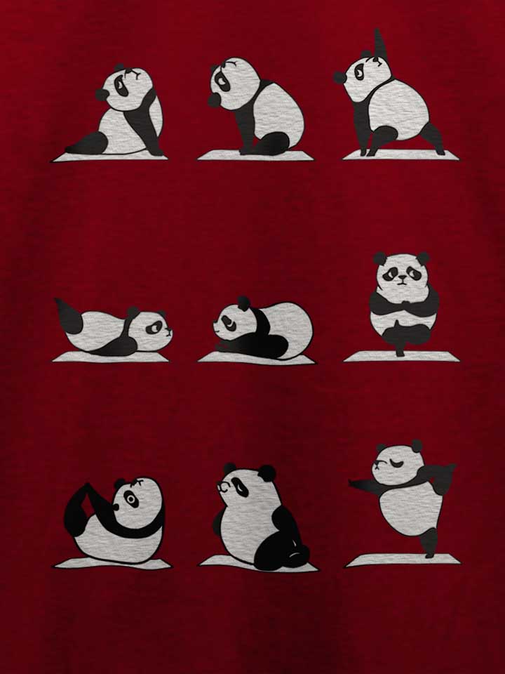 panda-yoga-t-shirt bordeaux 4