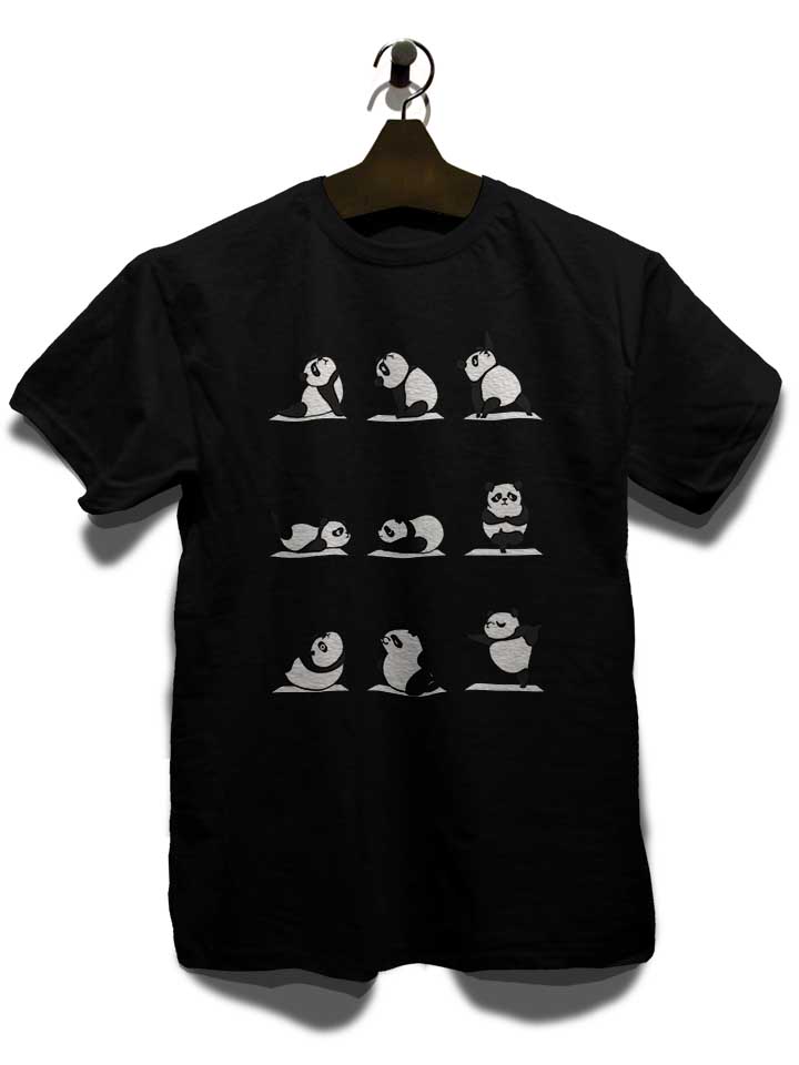 panda-yoga-t-shirt schwarz 3