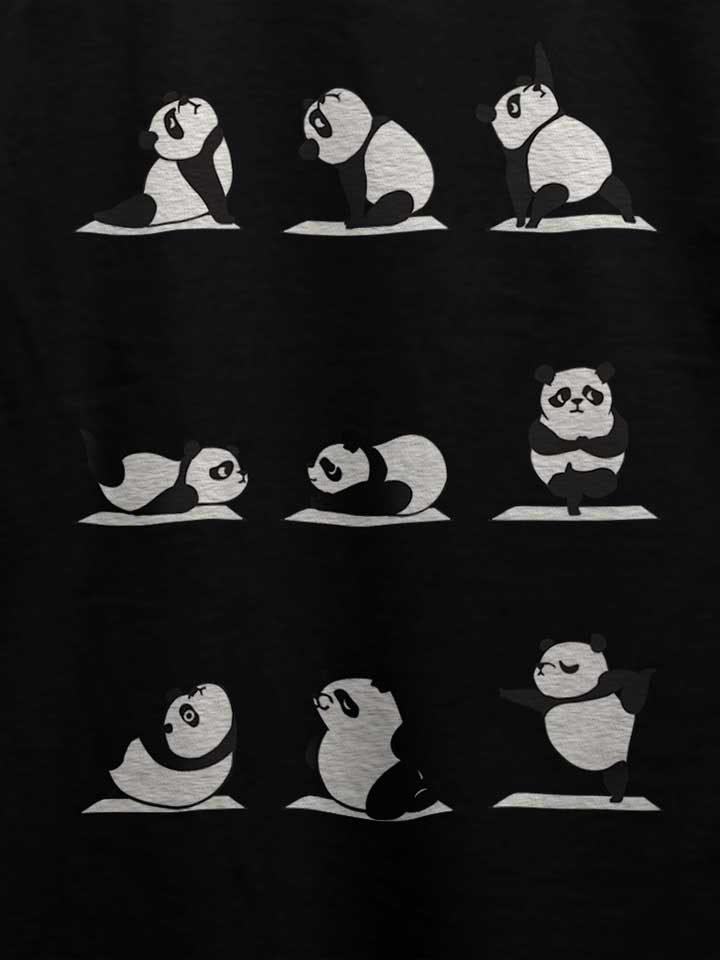 panda-yoga-t-shirt schwarz 4