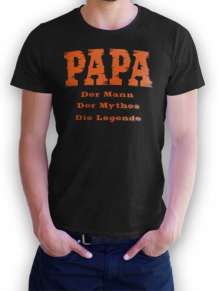 Papa Der Mann T-Shirt schwarz L