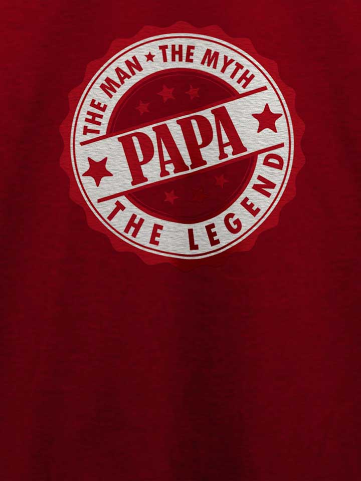 papa-man-myth-leged-t-shirt bordeaux 4