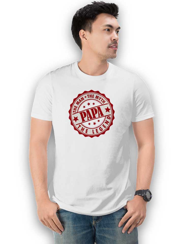 papa-man-myth-leged-t-shirt weiss 2
