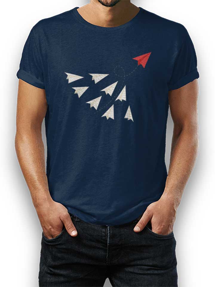 Paper Plane Leader T-Shirt dunkelblau L