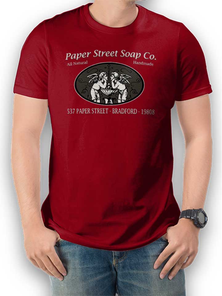 Paper Street Soap Company T-Shirt bordeaux L