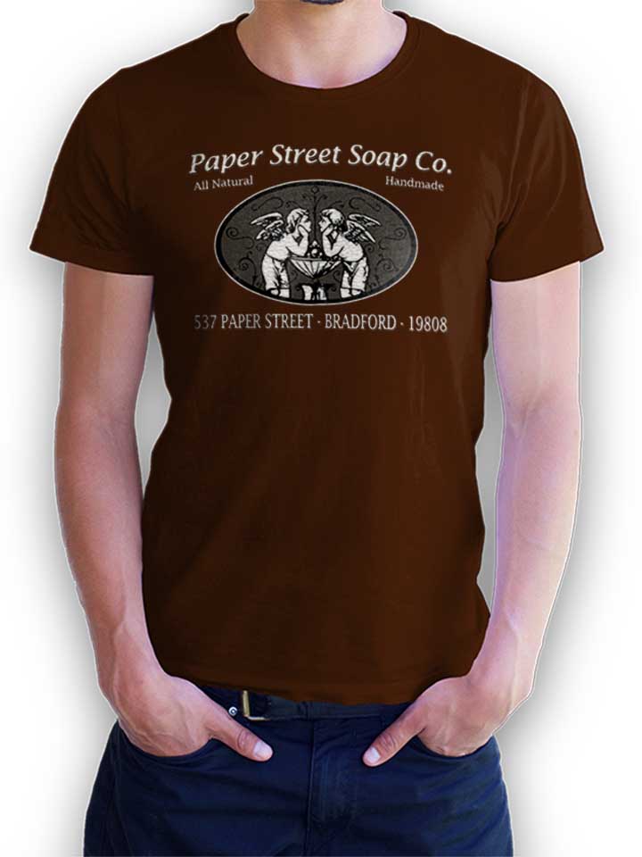 Paper Street Soap Company T-Shirt brown L