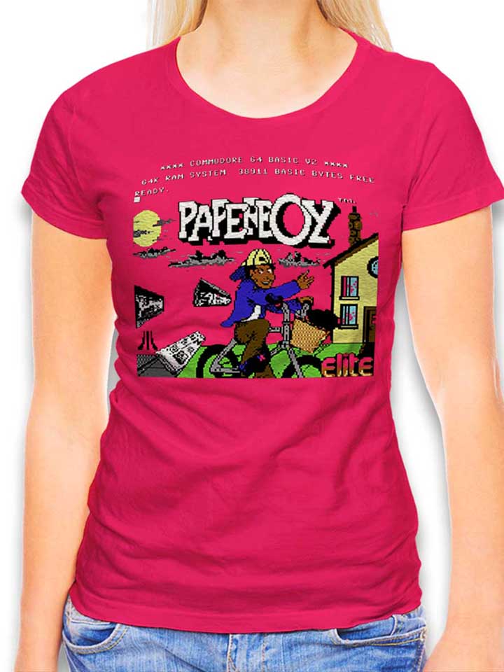 Paperboy Damen T-Shirt fuchsia L