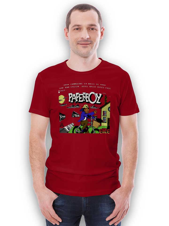 paperboy-t-shirt bordeaux 2