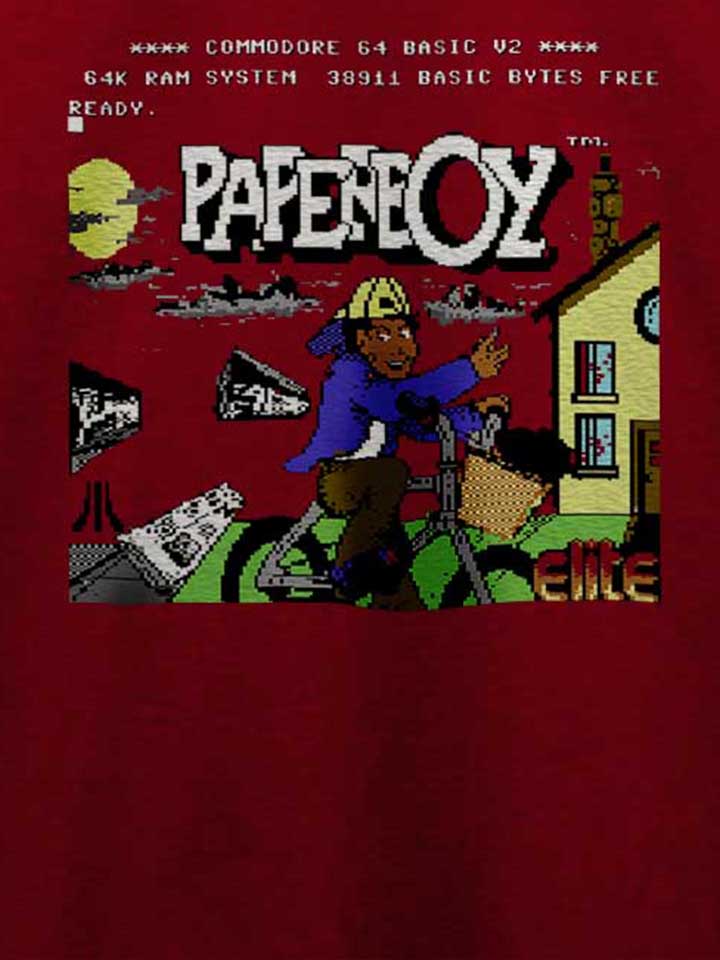 paperboy-t-shirt bordeaux 4