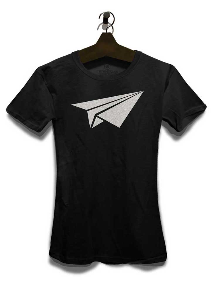 papierflieger-damen-t-shirt schwarz 3