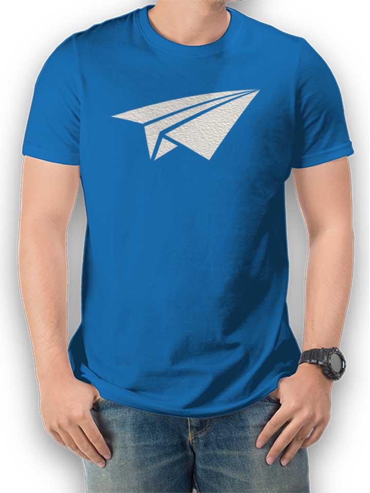 Papierflieger T-Shirt royal-blue L