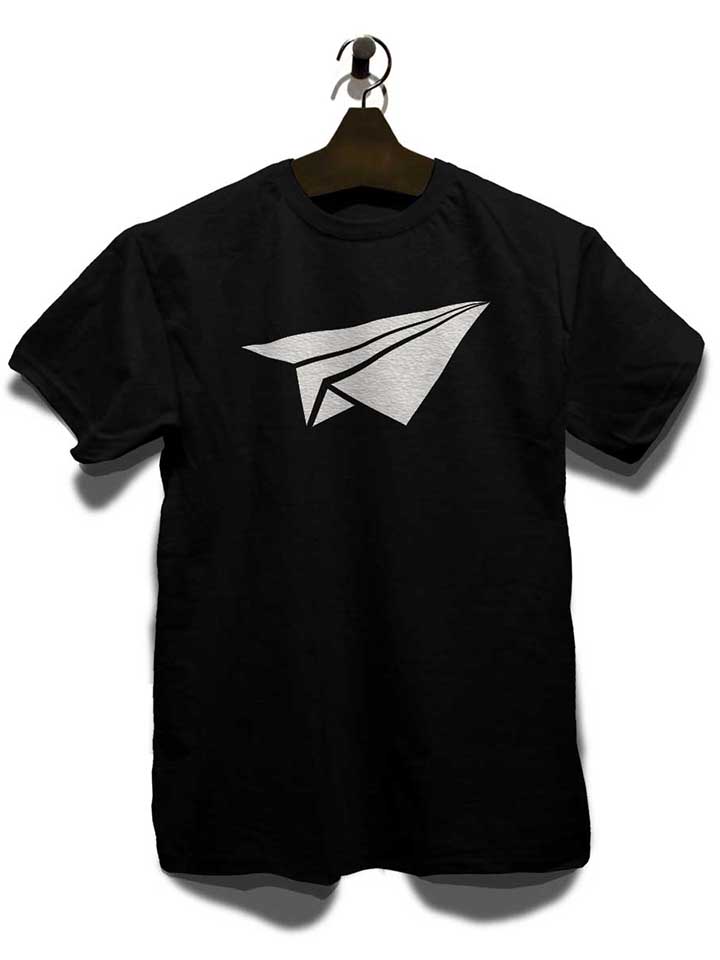 papierflieger-t-shirt schwarz 3