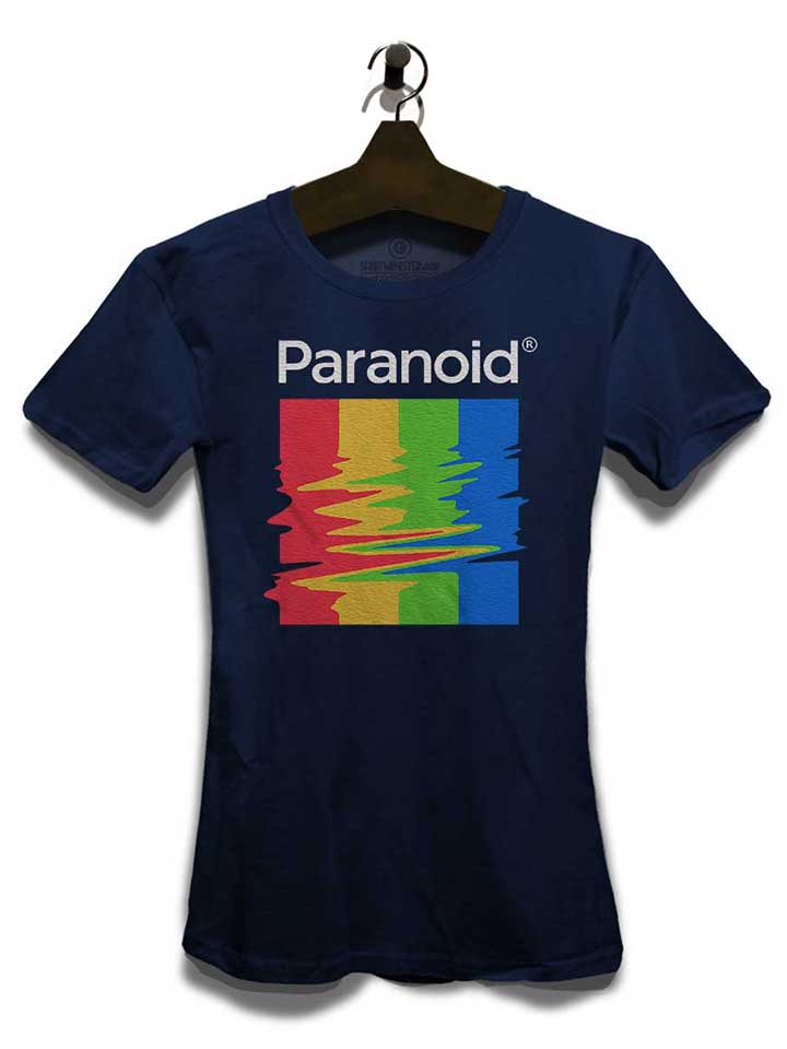 paranoid-damen-t-shirt dunkelblau 3