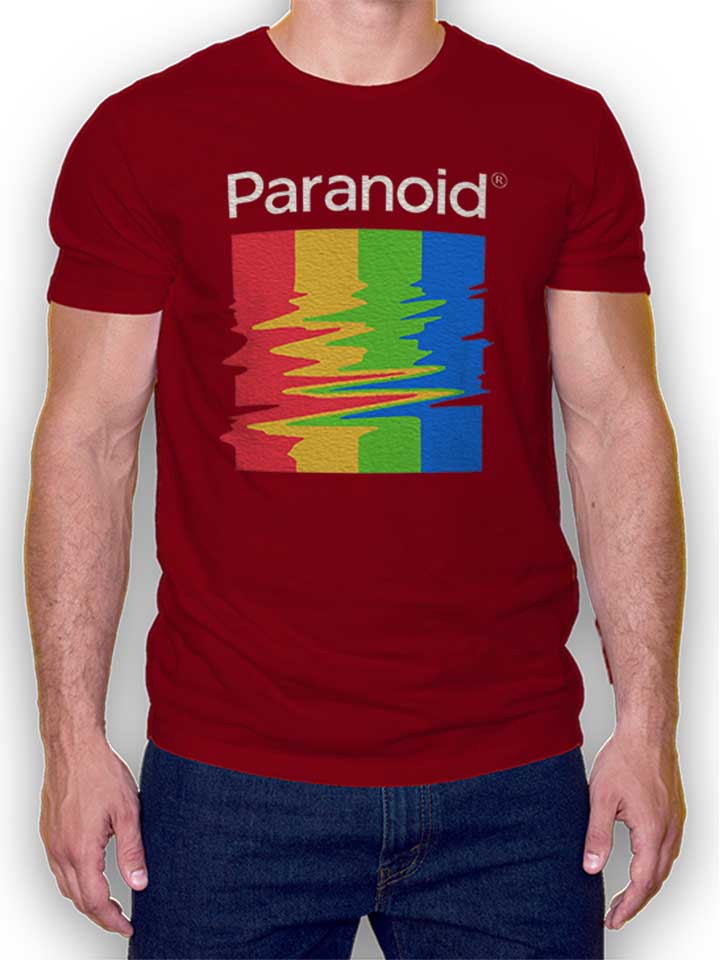 paranoid-t-shirt bordeaux 1