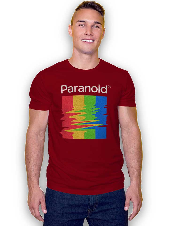 paranoid-t-shirt bordeaux 2