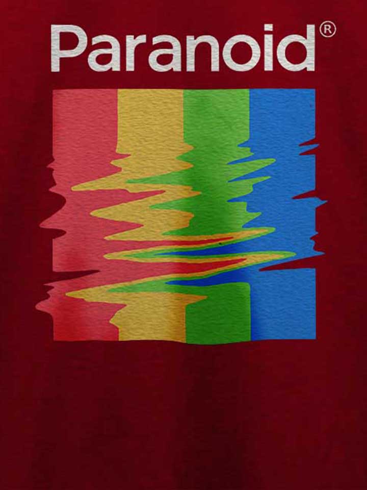 paranoid-t-shirt bordeaux 4