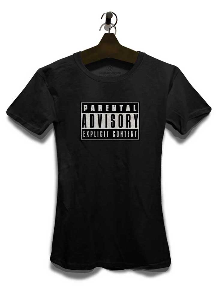 parental-advisory-explicit-content-logo-damen-t-shirt schwarz 3