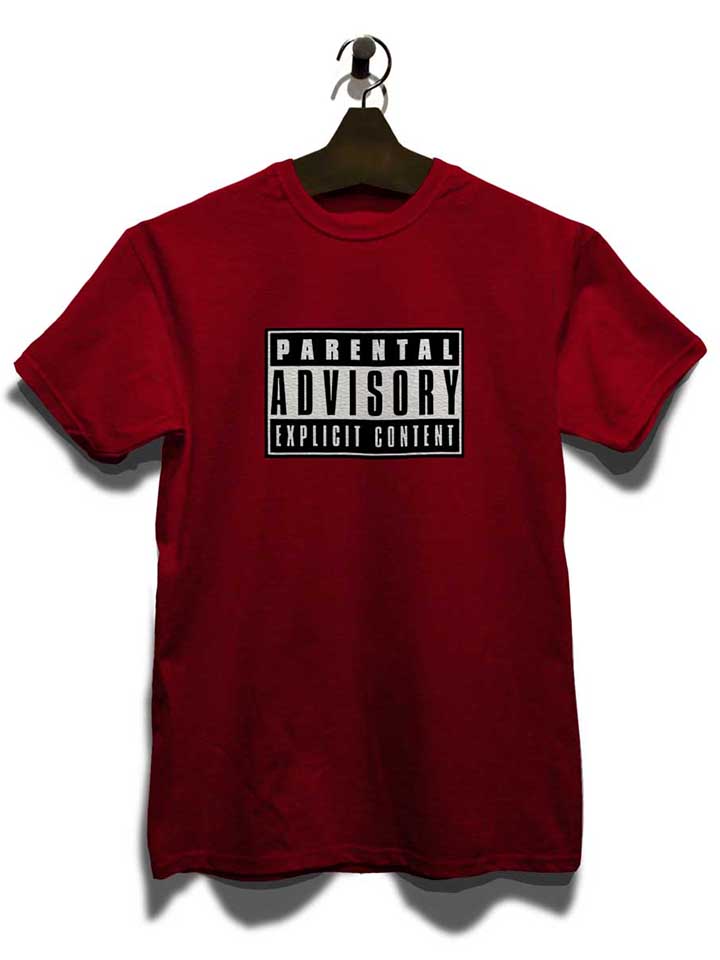 parental-advisory-explicit-content-logo-t-shirt bordeaux 3