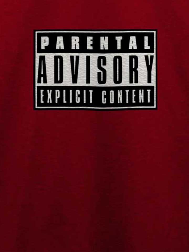 parental-advisory-explicit-content-logo-t-shirt bordeaux 4