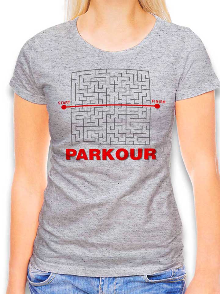 parkour-start-finish-damen-t-shirt grau-meliert 1