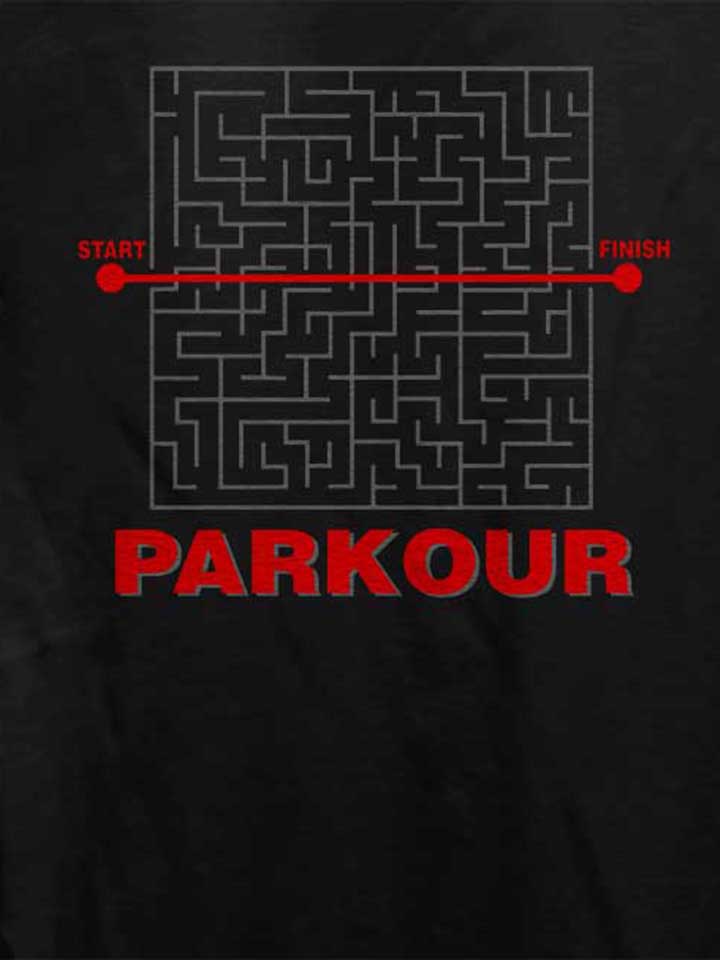 parkour-start-finish-damen-t-shirt schwarz 4