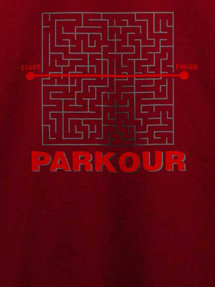 parkour-start-finish-t-shirt bordeaux 4