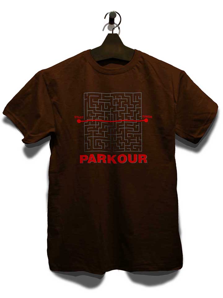 parkour-start-finish-t-shirt braun 3
