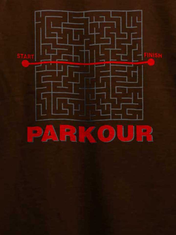 parkour-start-finish-t-shirt braun 4
