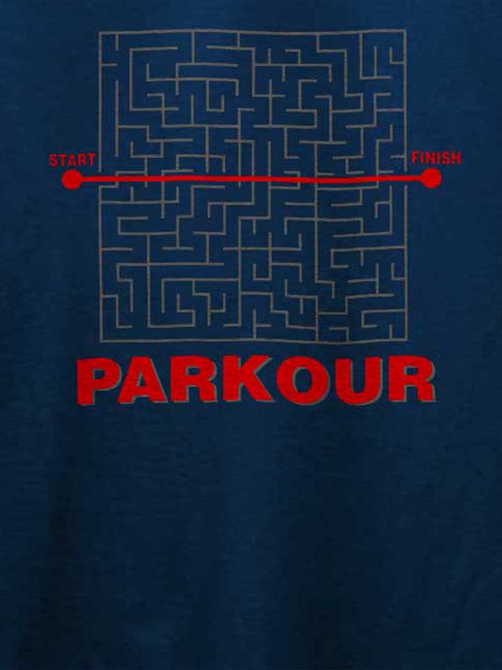 parkour-start-finish-t-shirt dunkelblau 4