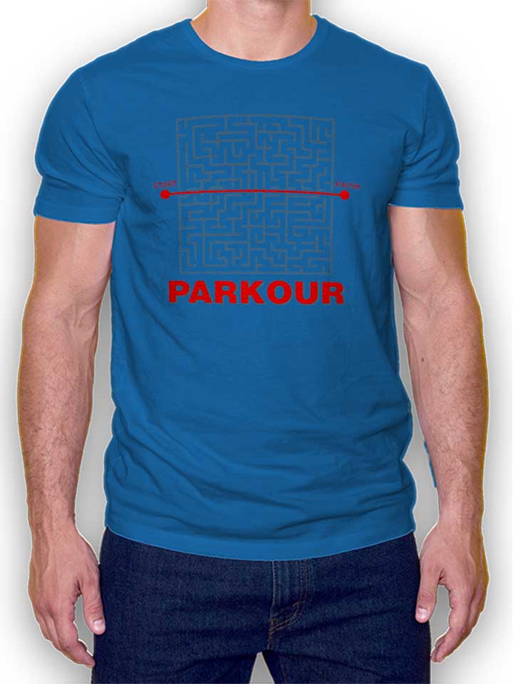 Parkour Start Finish T-Shirt royal-blue L