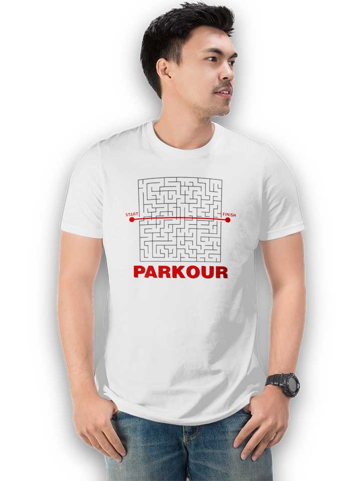 parkour-start-finish-t-shirt weiss 2