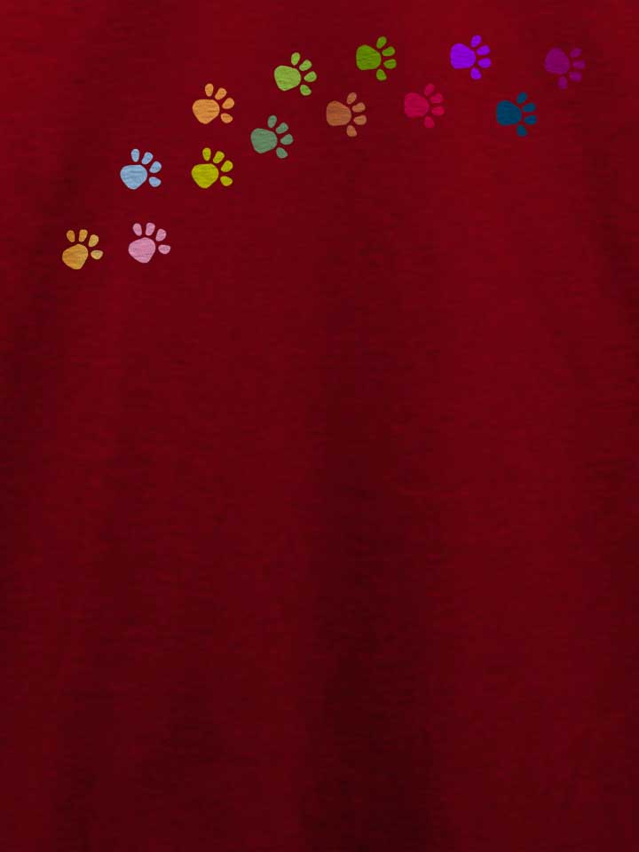 paw-prints-t-shirt bordeaux 4